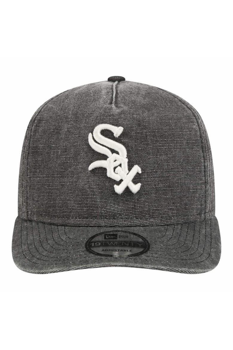 Men's New Era  Black Chicago White Sox  Denim Classic 19TWENTY Adjustable Hat, Alternate, color, Black
