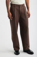 Open Edit Relaxed Pleated Stretch Twill Pants