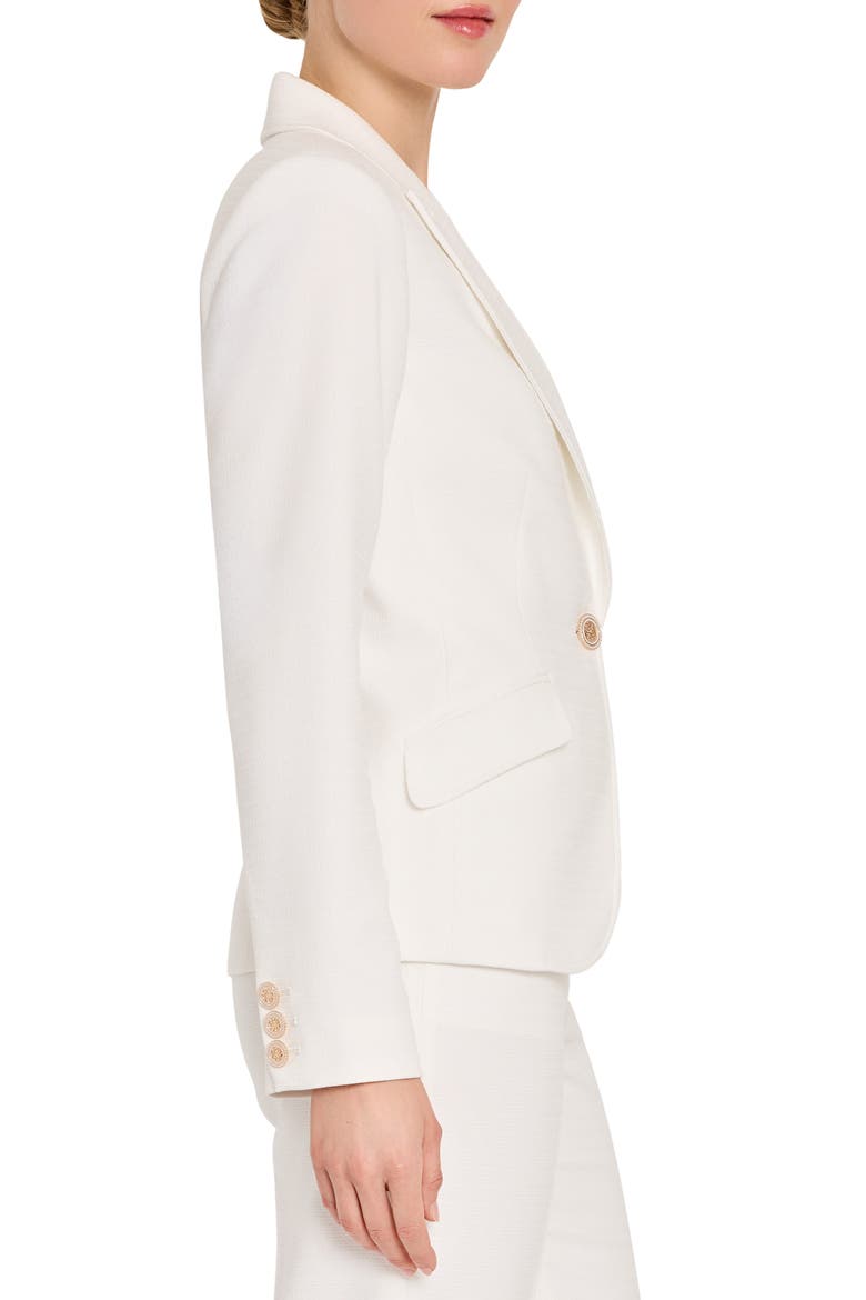 One-Button Bouclé Blazer, Alternate, color, IVORY