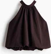 H&M Bubble-hem Halterneck Top