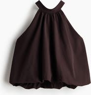 H&M Bubble-hem Halterneck Top