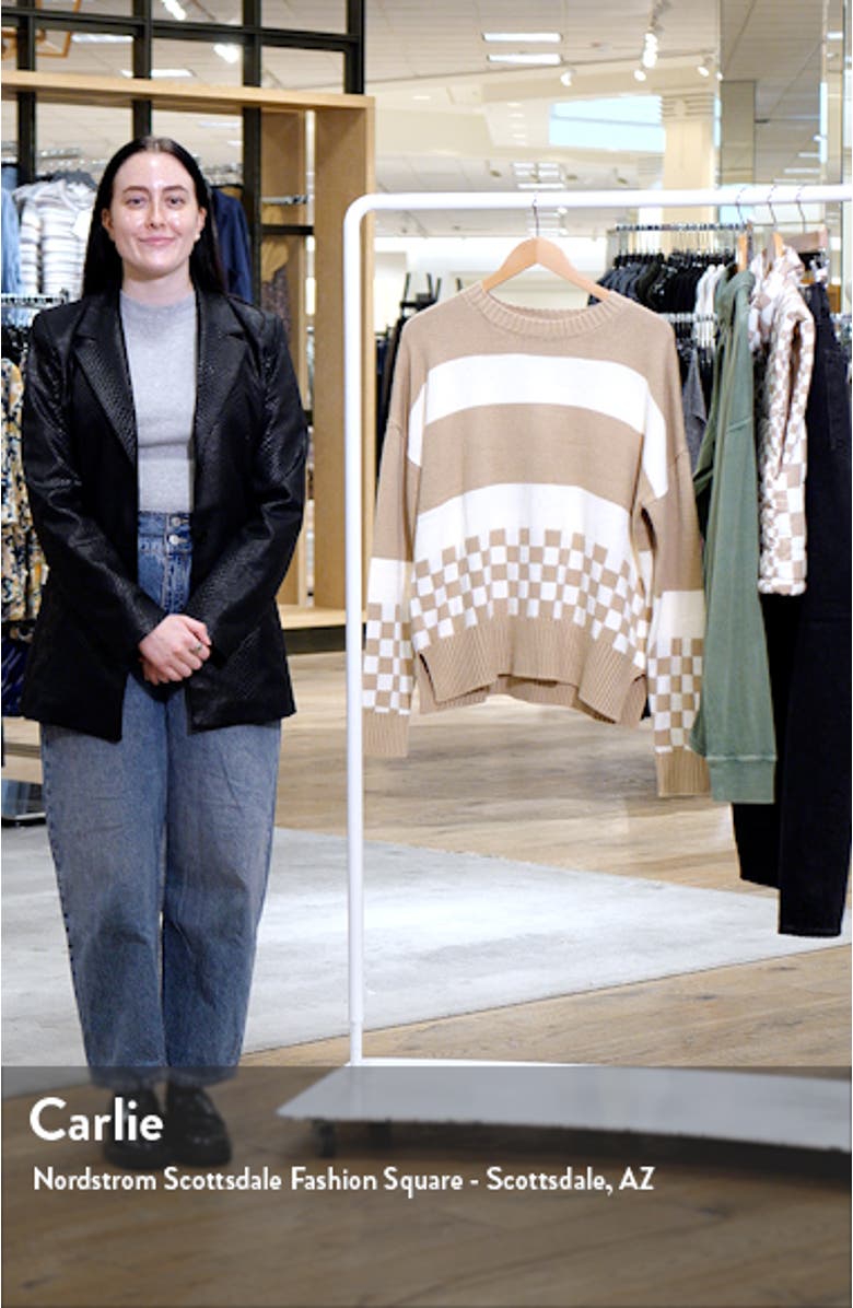 Callie Colorblock Crewneck Sweater, sales video thumbnail