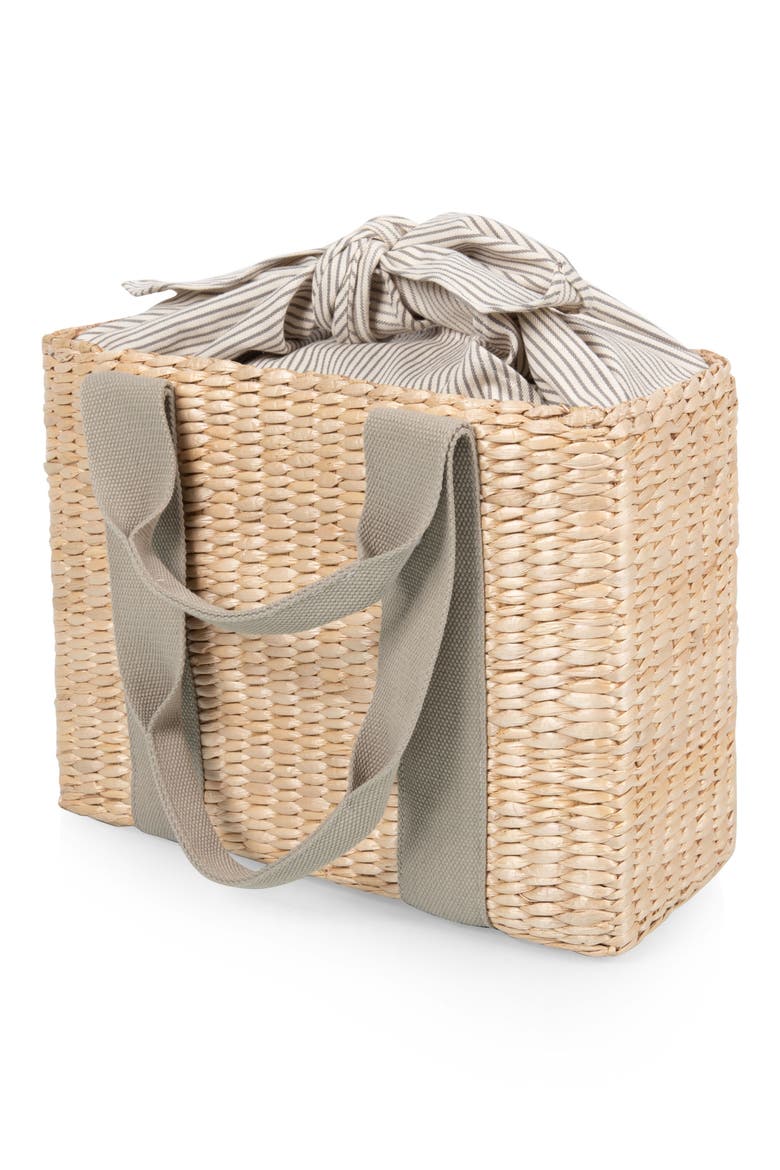 Parisian Picnic Basket, Main, color, GREEN