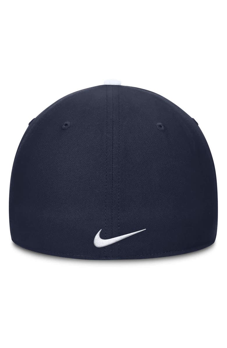 Nike Men's Nike White/Navy Penn State Nittany Lions 2025 Sideline Rise Local Performance Flex Hat, Alternate, color, 