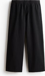 H&M Loose Fit Cotton Canvas Trousers