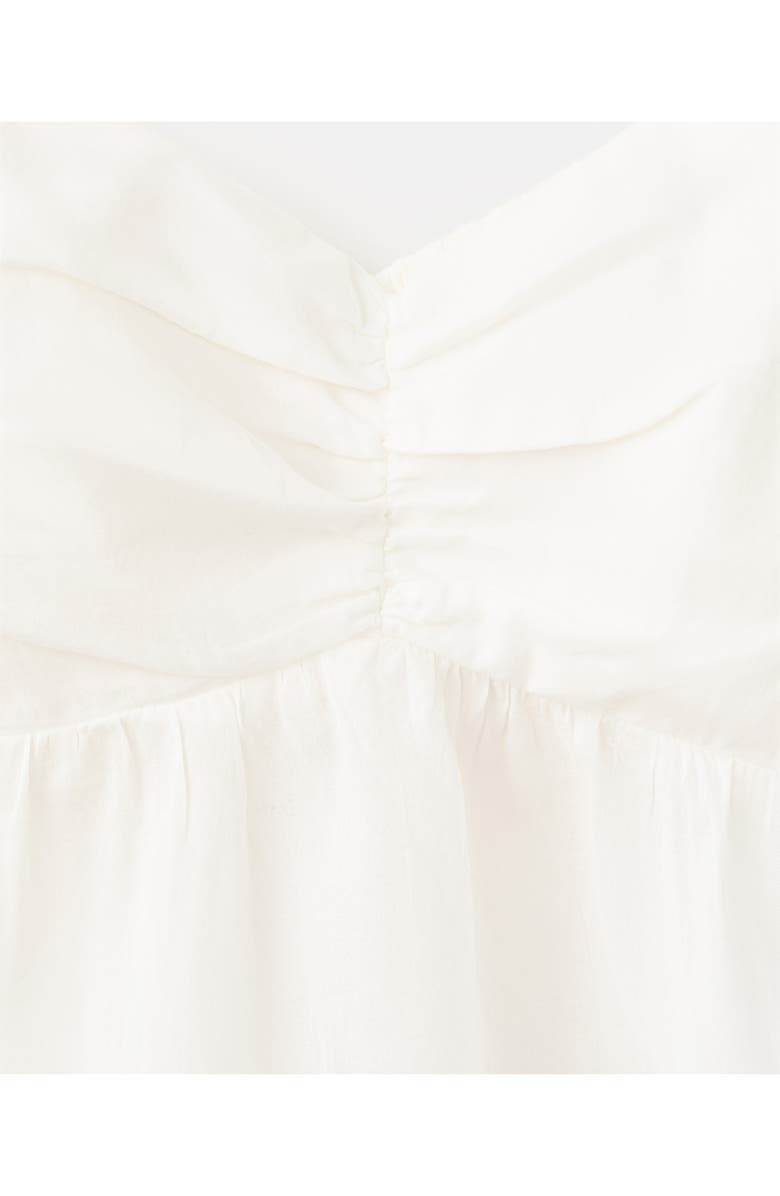 MANGO TEEN Puff Sleeve Cotton Crop Top, Alternate, color,