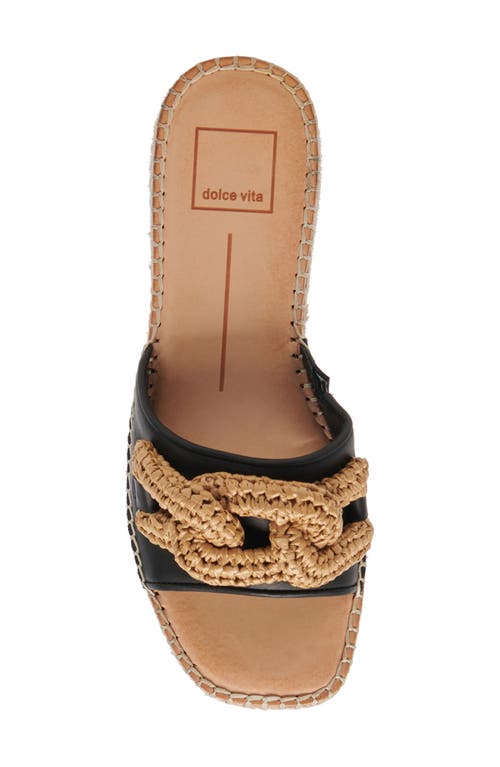 Dolce Vita Narnia Sandals Black Leather In Black Leather