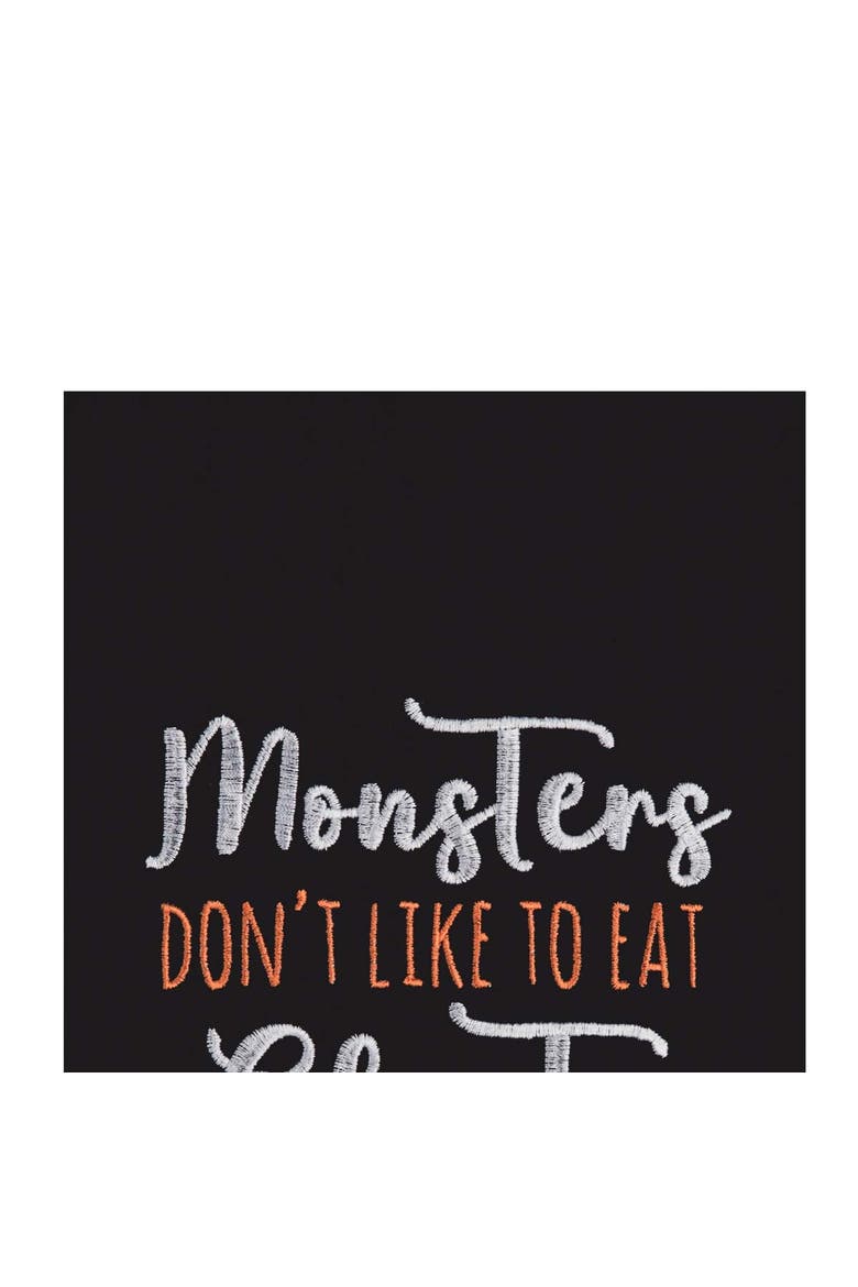 Monsters Towel, Alternate, color, Black