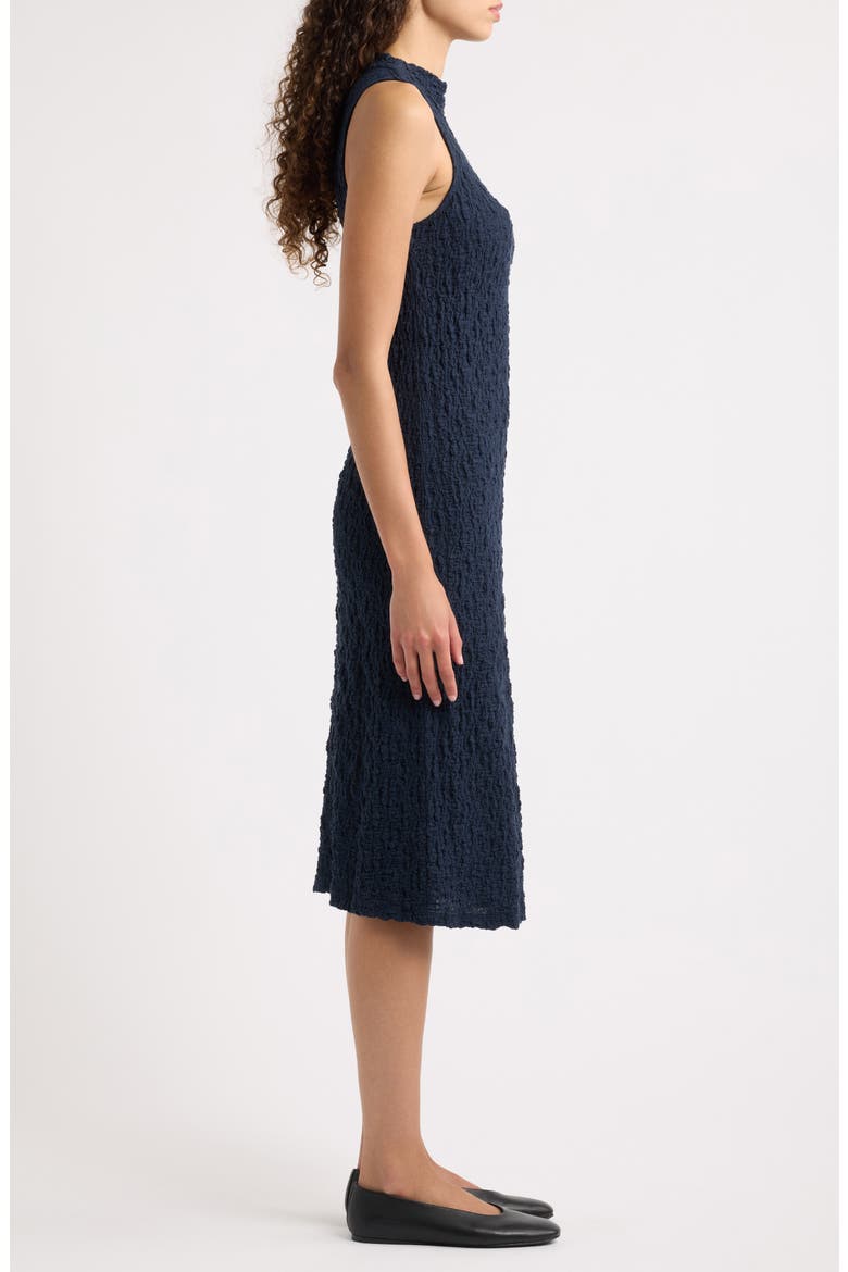 Funnel Neck Sleeveless Dress, Alternate, color, MARINA BLUE
