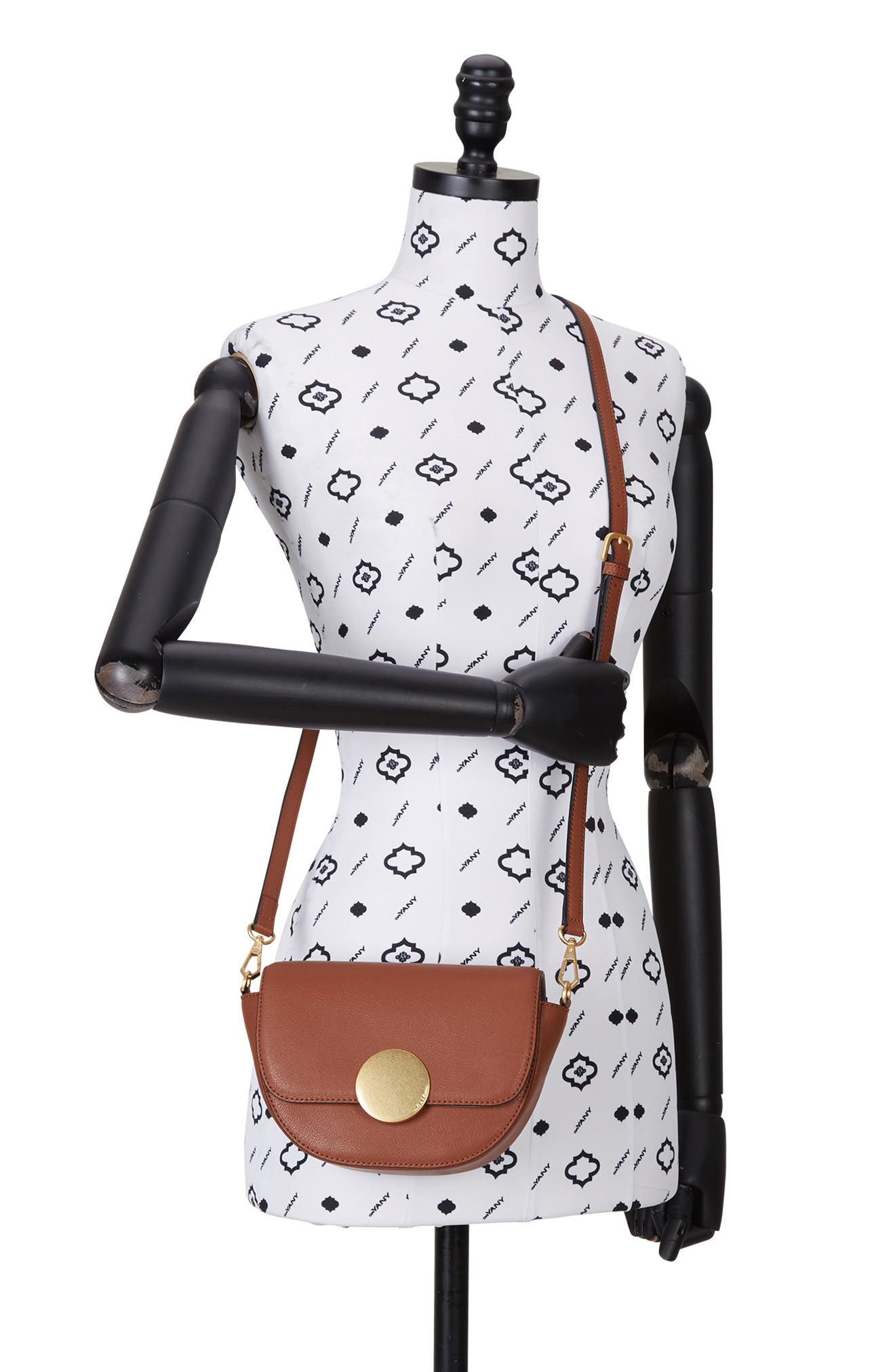 Lottie Leather Saddle Crossbody Bag, Alternate, color, TOFFEE TAN