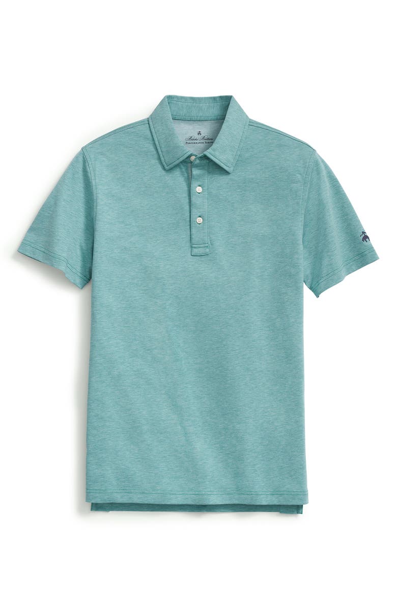 Brooks Brothers Heather Supima<sup>®</sup> Cotton Golf Polo, Main, color,