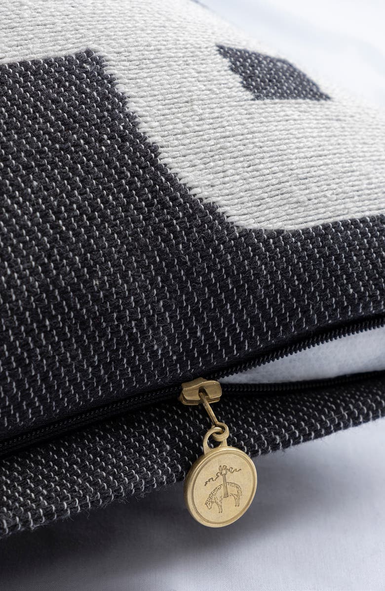 Brooks Brothers Geometric Border Decorative Pillow, Alternate, color, Black