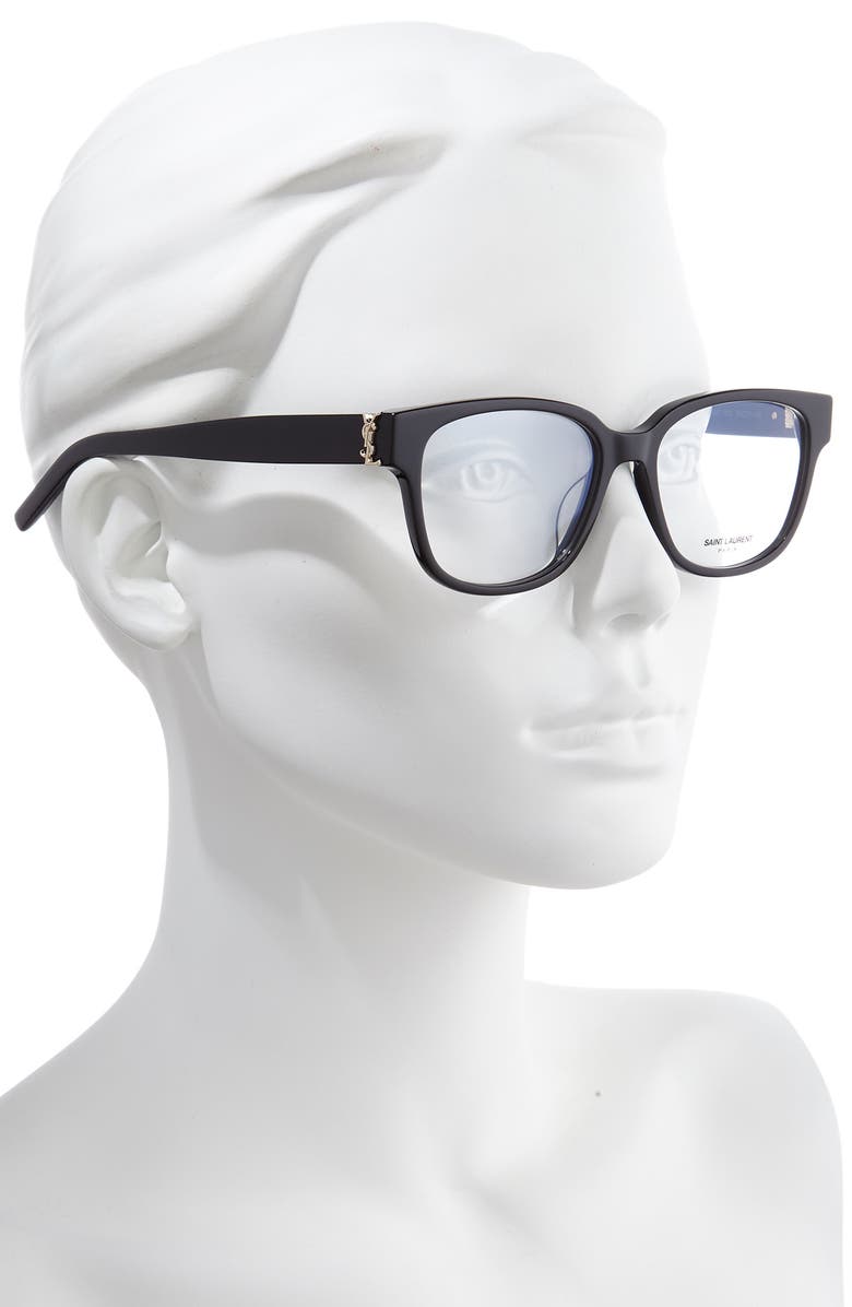 Saint Laurent 54mm Optical Glasses, Alternate, color,