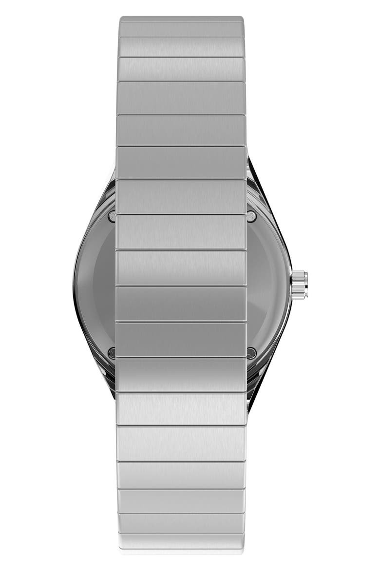 Q Timex® Mini 30mm Stainless Steel Expansion Band Watch, Alternate, color, ICE BLUE/ SILVER-TONE