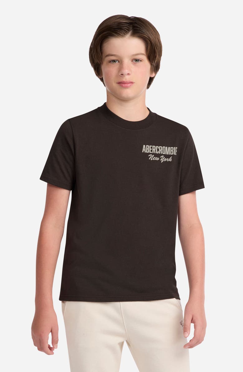 abercrombie kids Kids' Rec League Graphic T-Shirt, Alternate, color, After Dark
