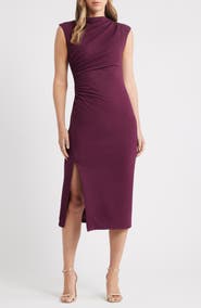 Anne Klein Cowl Neck Sleeveless Midi Dress
