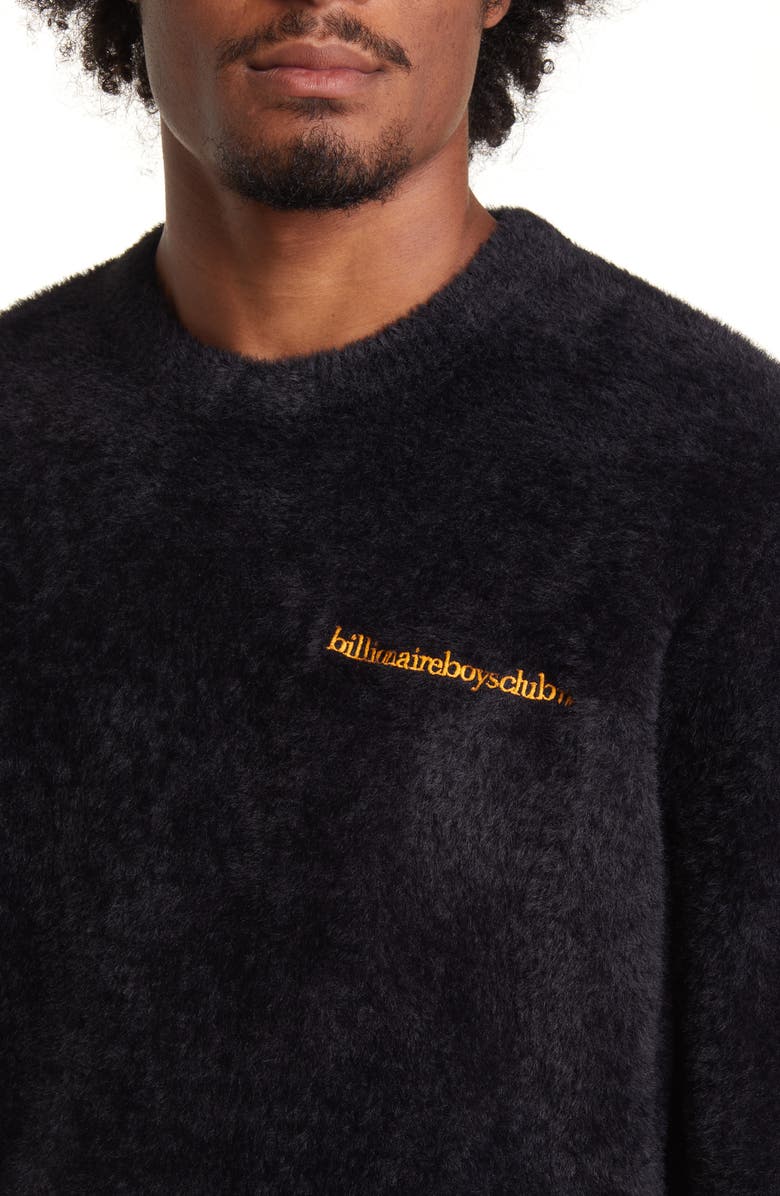Billionaire Boys Club Embroidered Fuzzy Sweater, Alternate, color, 