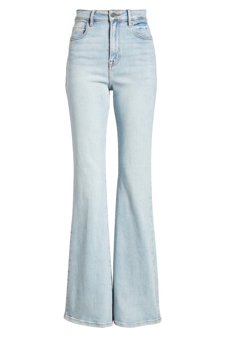 High Waist Flare Jeans, Alternate, color, LIGHT WASH