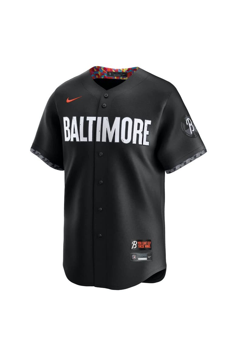 Men's Nike Black Baltimore Orioles City Connect Limited Jersey, Alternate, color, Black