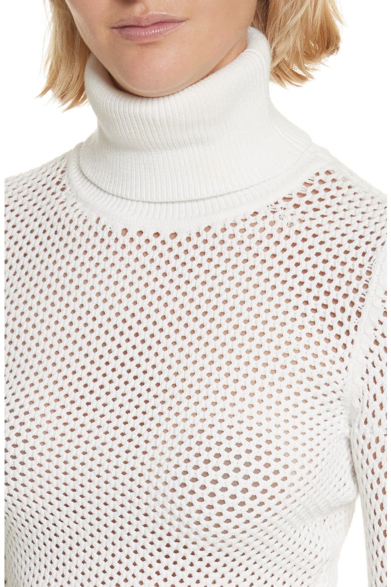 Jones Fishnet Sweater, Alternate, color, WHITE