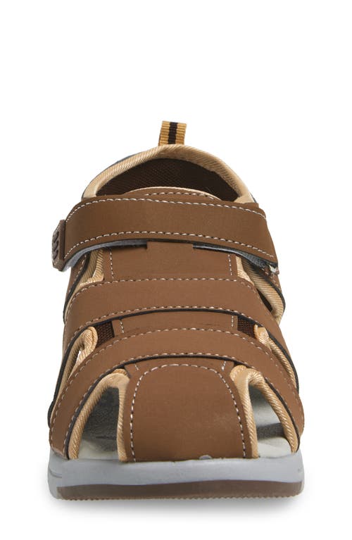 Extreme By Eddie Marc Kids' Solid Woven Sandal In Tan