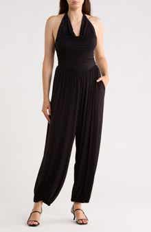 WEST K Halter Cowl Neck Jumpsuit