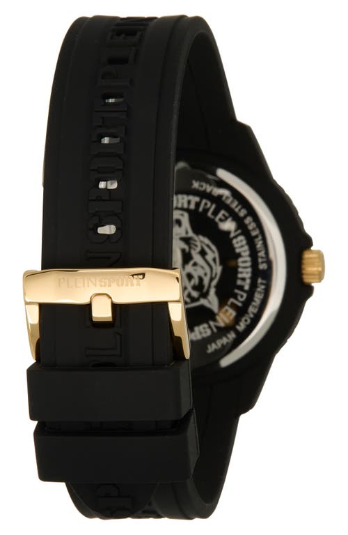 Philipp Plein Fearless Silicone Strap Watch, 43mm