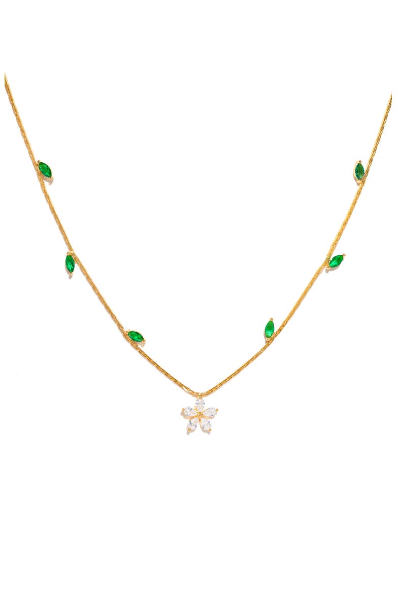 Fresh Bloom Necklace, Main, color, GOLD
