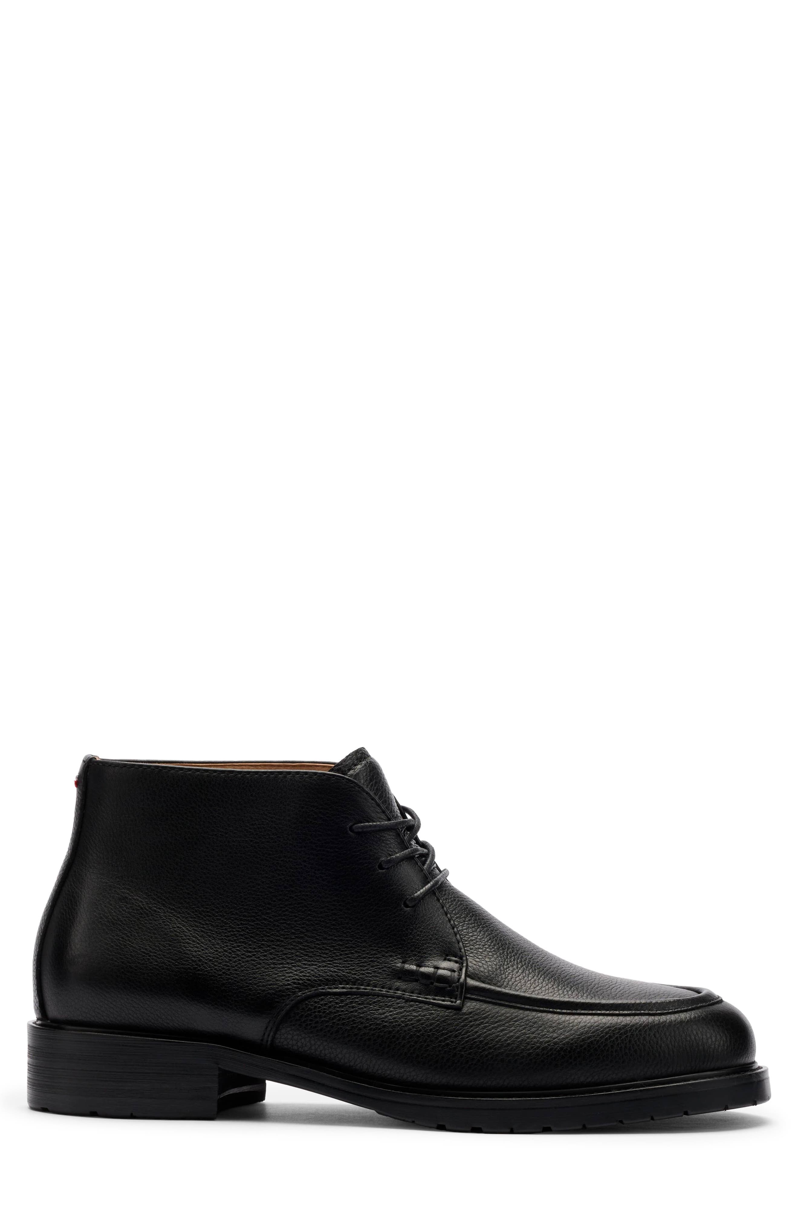 Logan Leather Chukka Boot, Alternate, color, BLACK