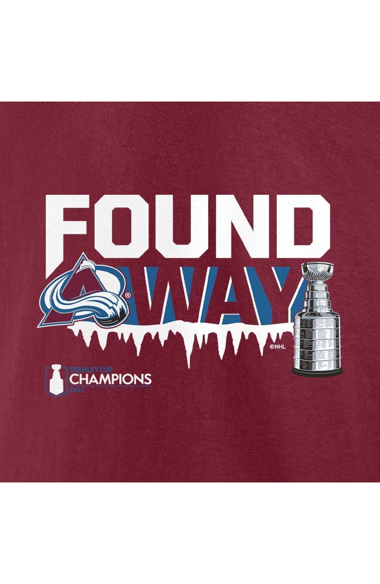 FANATICS Men's Fanatics Branded Burgundy Colorado Avalanche 2022 Stanley Cup Champions Rebound T-Shirt, Alternate, color, 