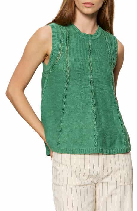 Easy Pointelle Knit Sleeveless Top