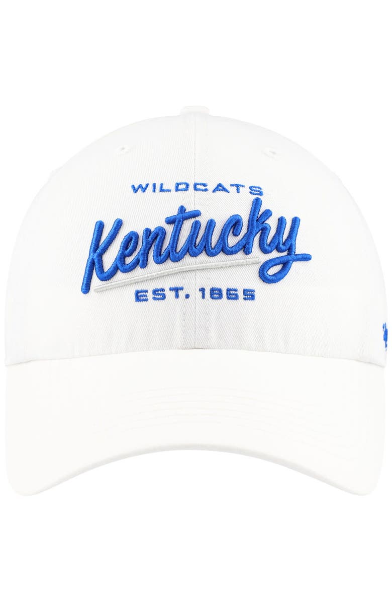 '47 Women's '47 White Kentucky Wildcats Sidney Clean Up Adjustable Hat, Alternate, color, 