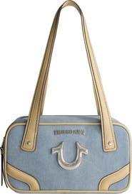 True Religion Logo Bowling Satchel Bag