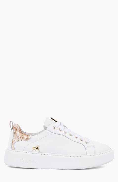 Acqua Marine Leather Sneakers