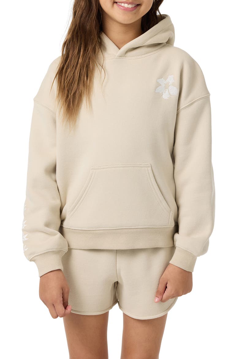 Kids' Tropic Melt Hoodie, Main, color, LIGHT KHAKI