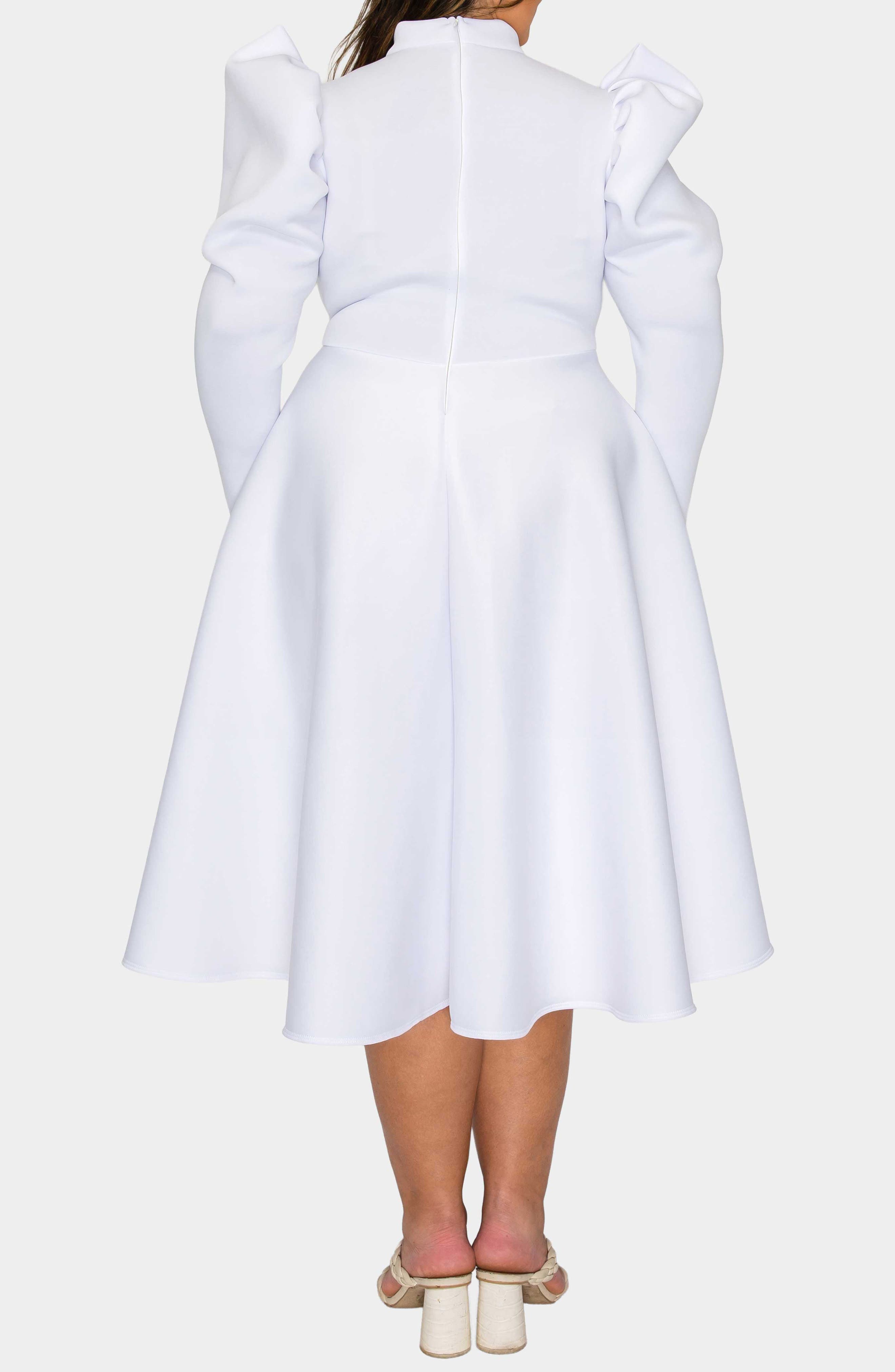 Isabella Neoprene Midi Dress - image 4