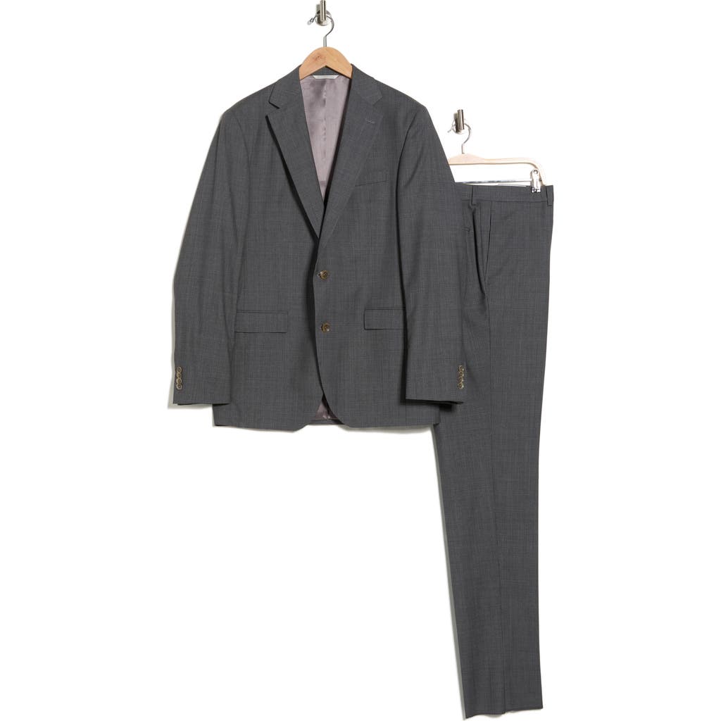 Jack Victor Esprit Grey Slub Wool Suit In Gray