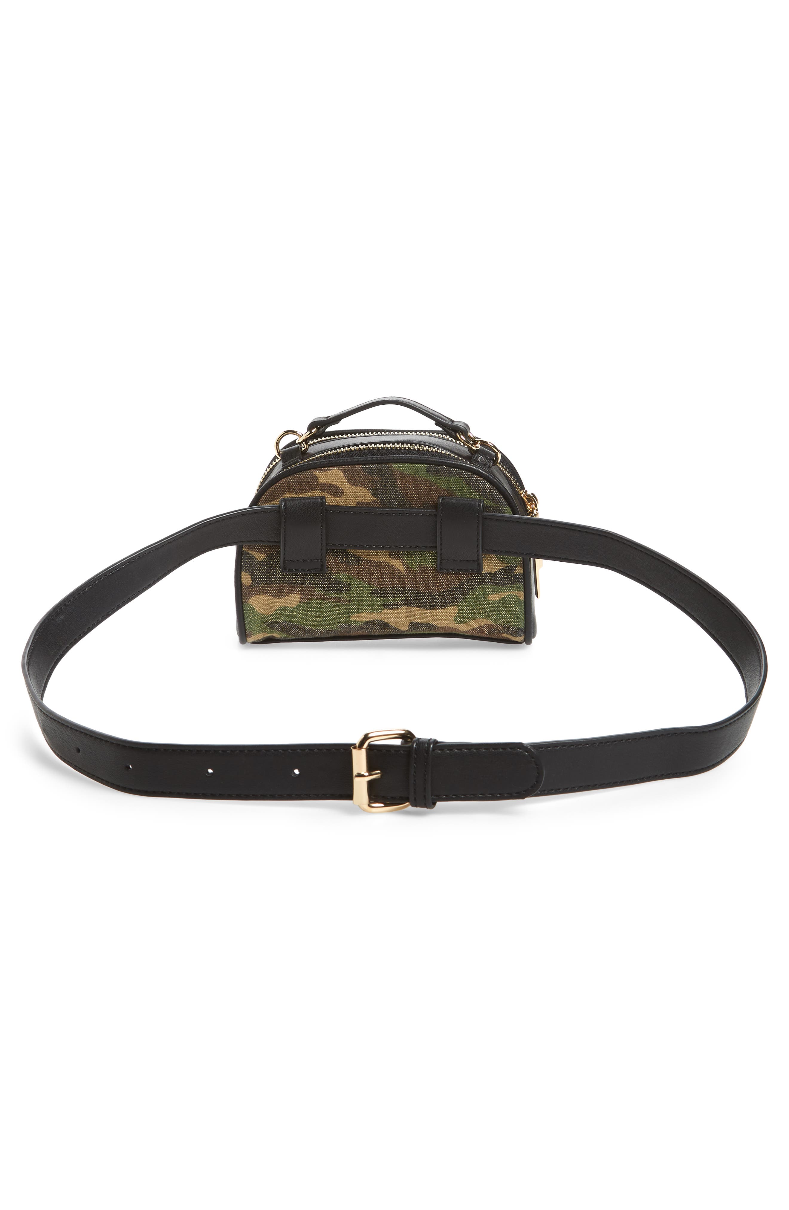 Quilted Camouflage Belt Bag, Alternate, color, CAMOUFLAGE