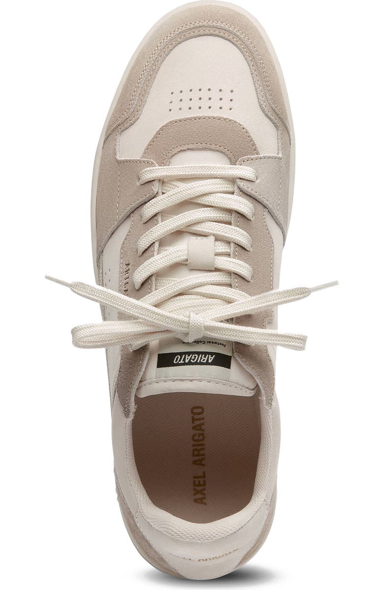 Axel Arigato Dice Lo Leather Suede Sneaker, Alternate, color, Off White/Taupe