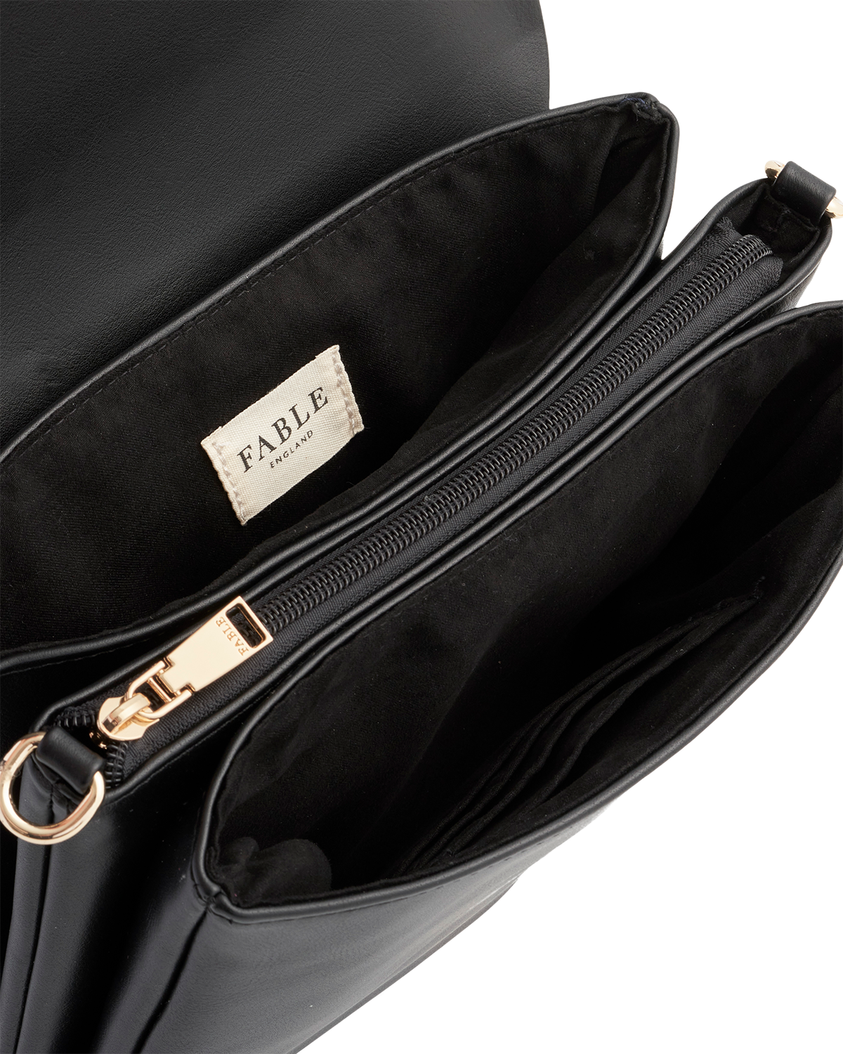 Fable England Deco Blooms Black Crossbody Handbag, Alternate, color, Black