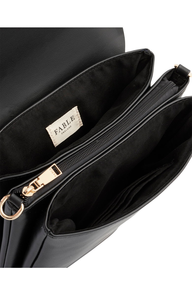 Fable England Deco Blooms Black Crossbody Handbag, Alternate, color, Black