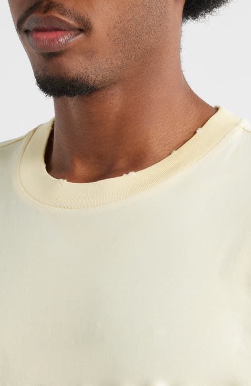 Elwood Core Oversize Organic Cotton Jersey T-shirt In Yellow