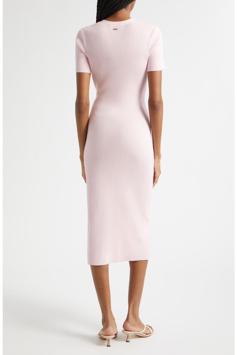 Agnes Tie Front Midi Dress, Alternate, color, PEONIE