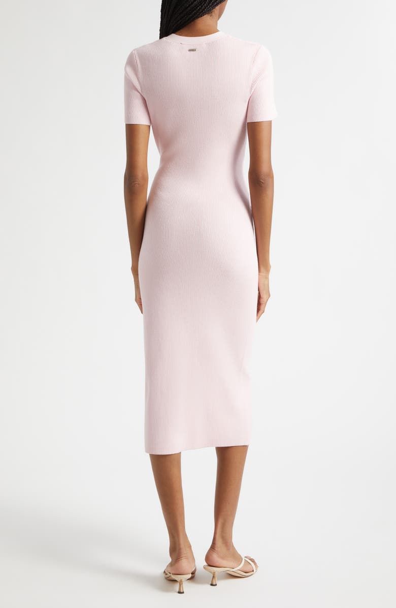Toccin Agnes Tie Front Midi Dress, Alternate, color, 