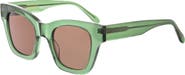 BCBG 47mm Modern Square Sunglasses