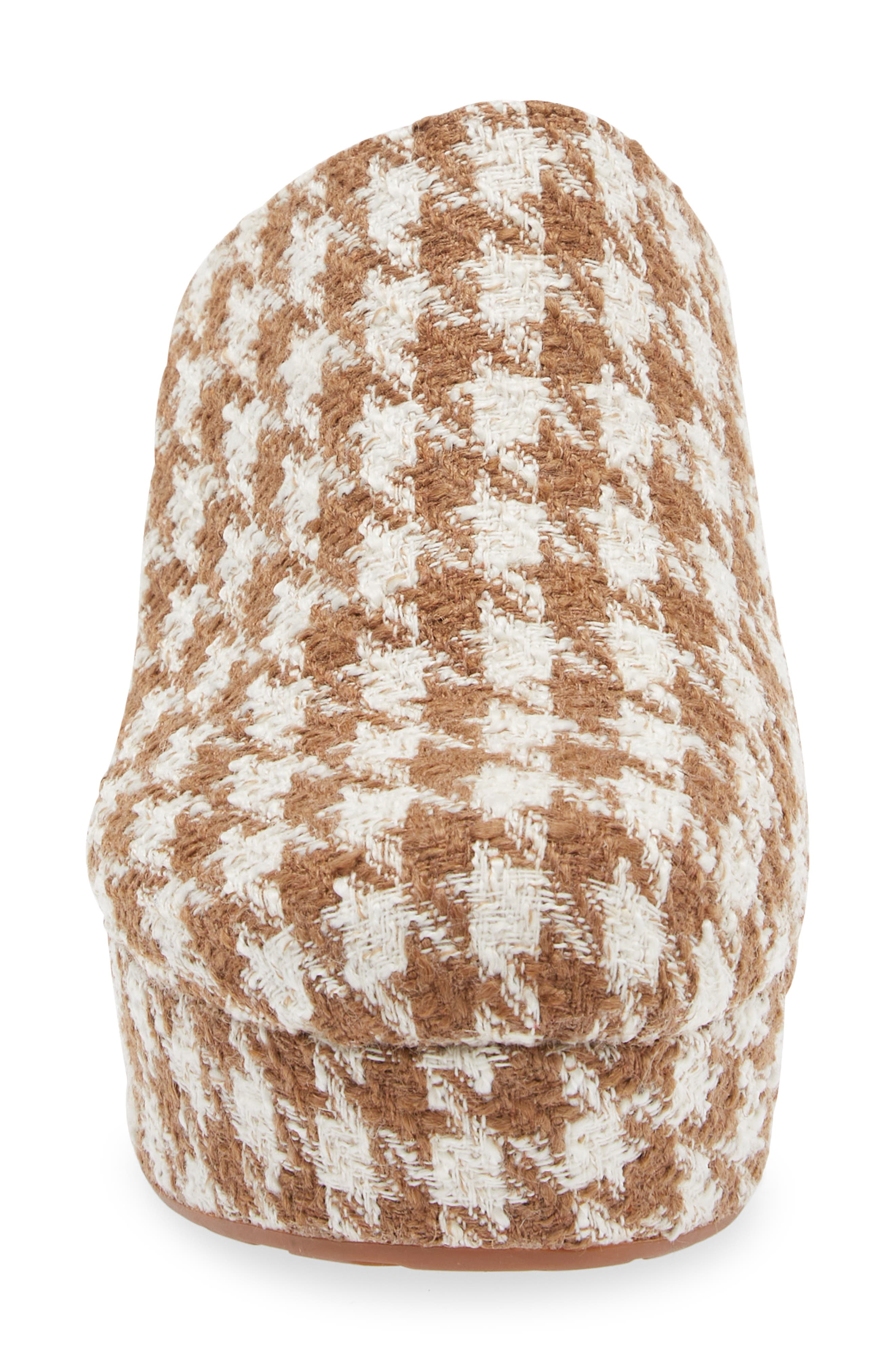 Chocolat Blu Gertie Platform Clog, Alternate, color, Brown-Cream Tweed