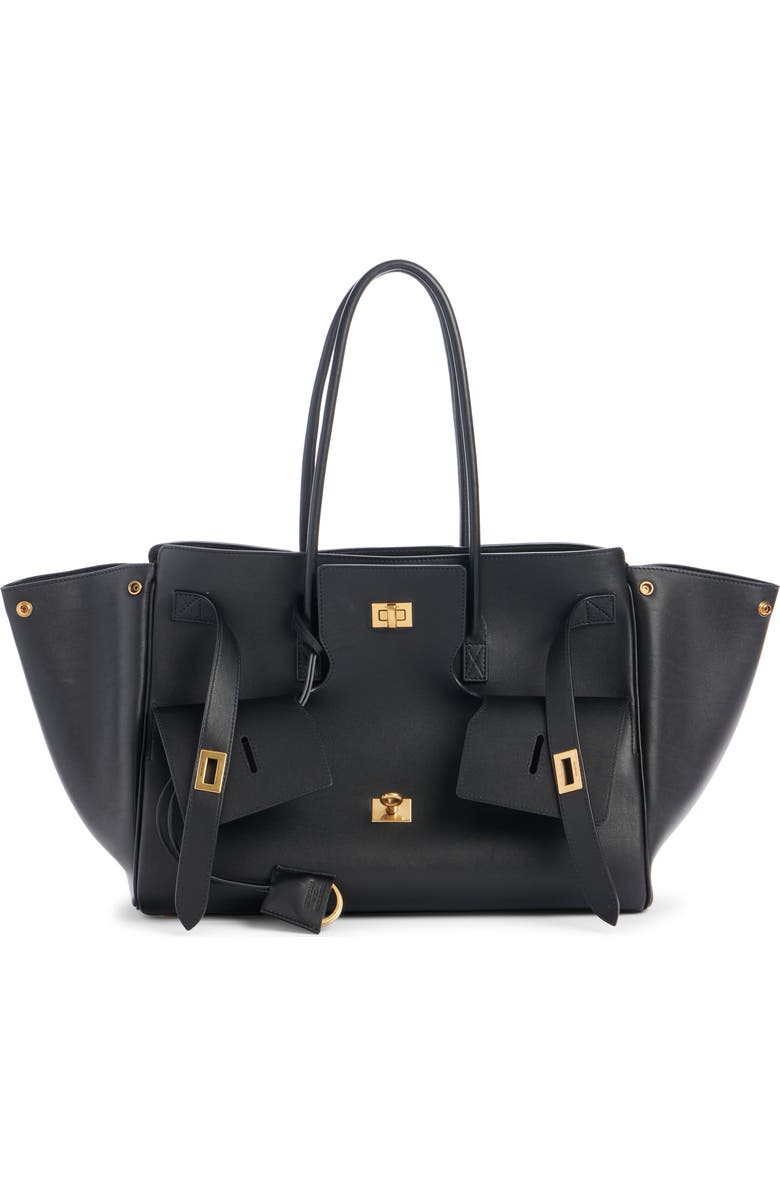 Balenciaga Medium Bel Air Calfskin Leather Tote, Alternate, color,