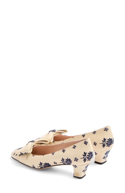 Valentino 45mm Bowow Décolleté Pumps In Blue
