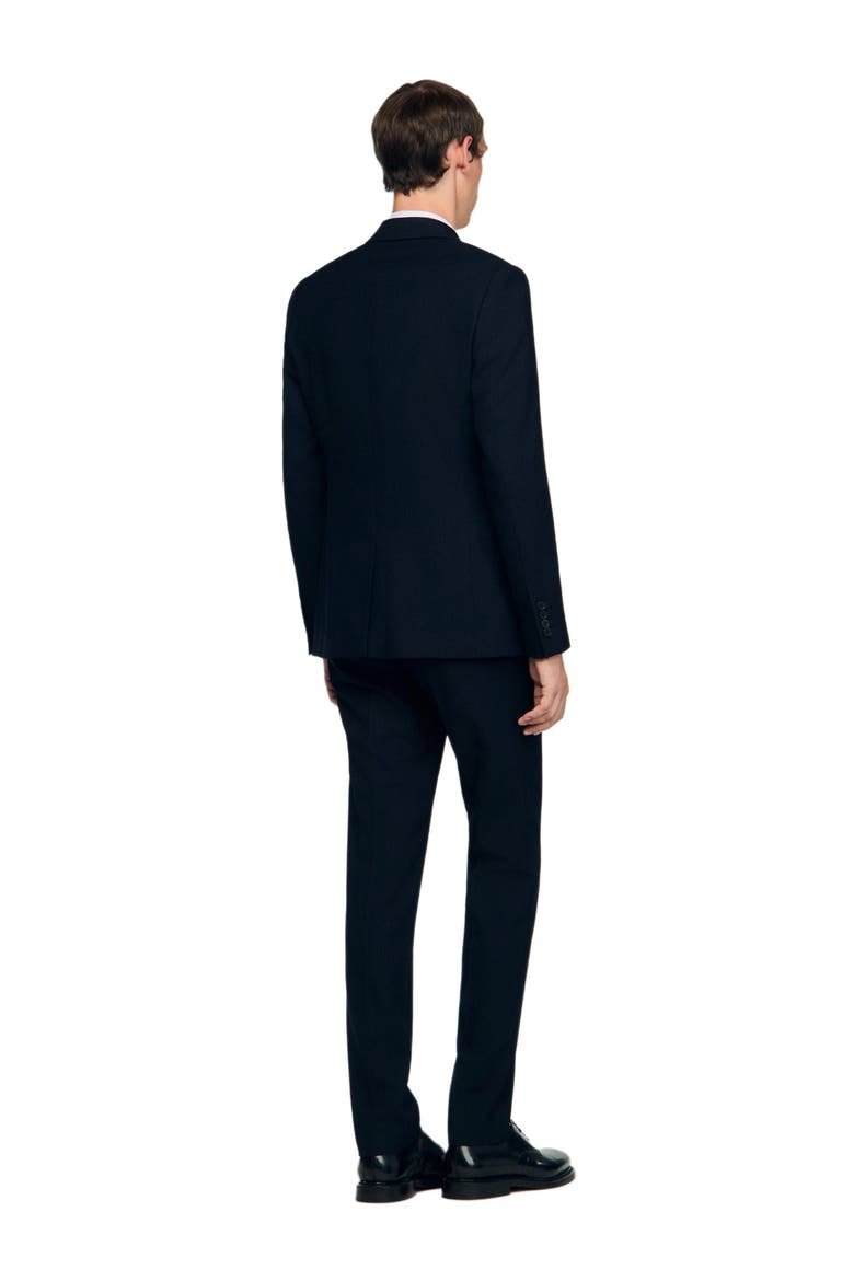Wool suit jacket, Alternate, color, Navy blue