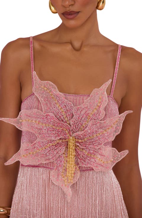 Solar Embroidery Maxi Dress